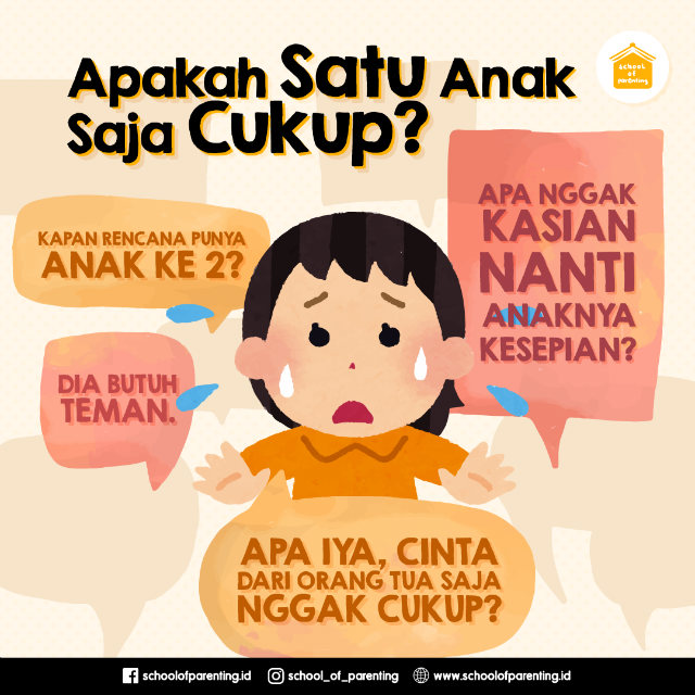 Apakah Satu Anak Saja Cukup? - School of Parenting