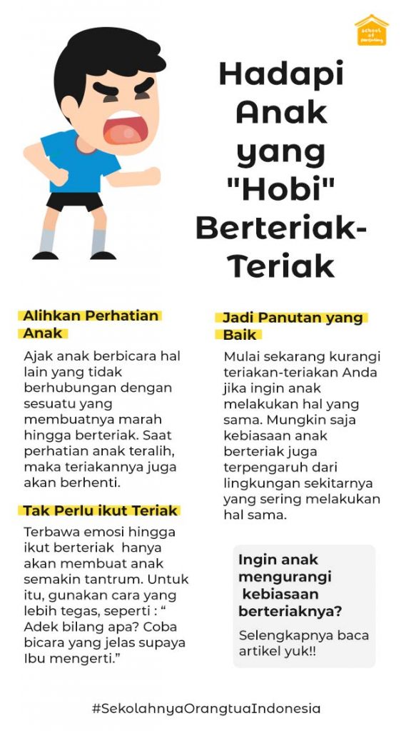 Teriak Cara Menghadapi Anak yang