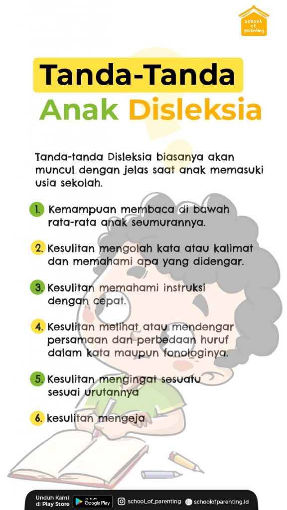 Tanda-Tanda Anak Disleksia | School Of Parenting